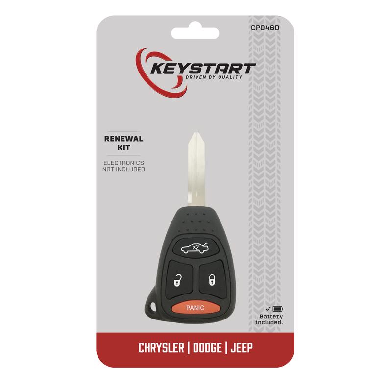 KeyStart CP046 Renewal KitAdvanced Remote Automotive Replacement Key Traditional Blade For Chrysler
