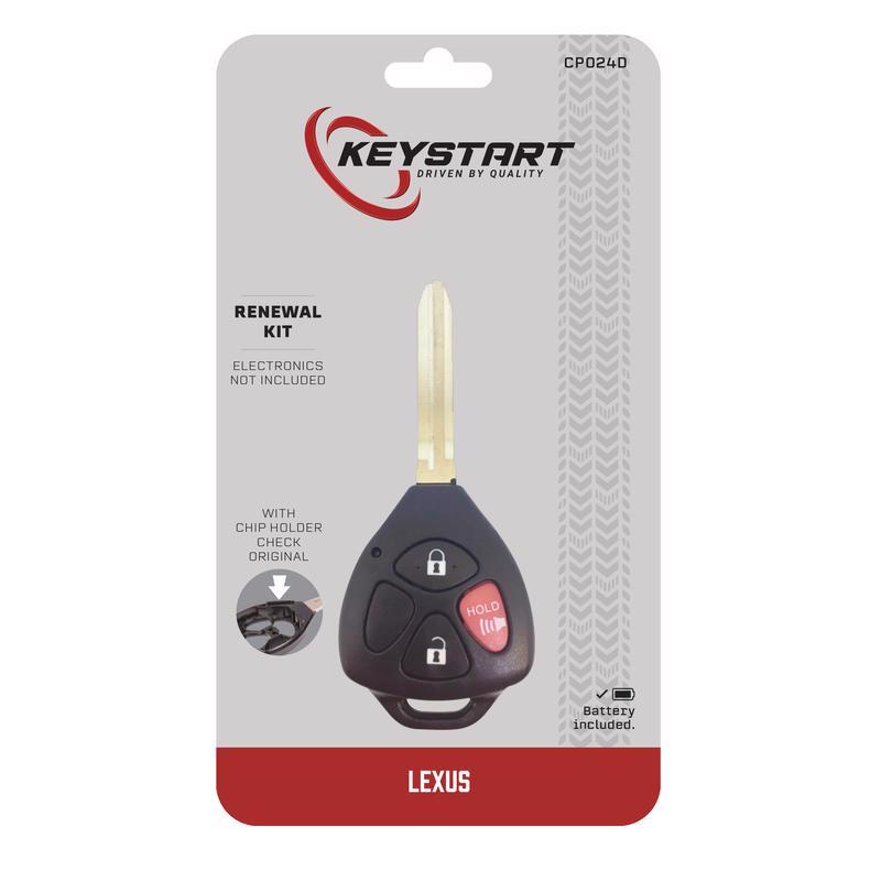 KeyStart CP024 Renewal KitAdvanced Remote Automotive Replacement Key Traditional Blade For Toyota