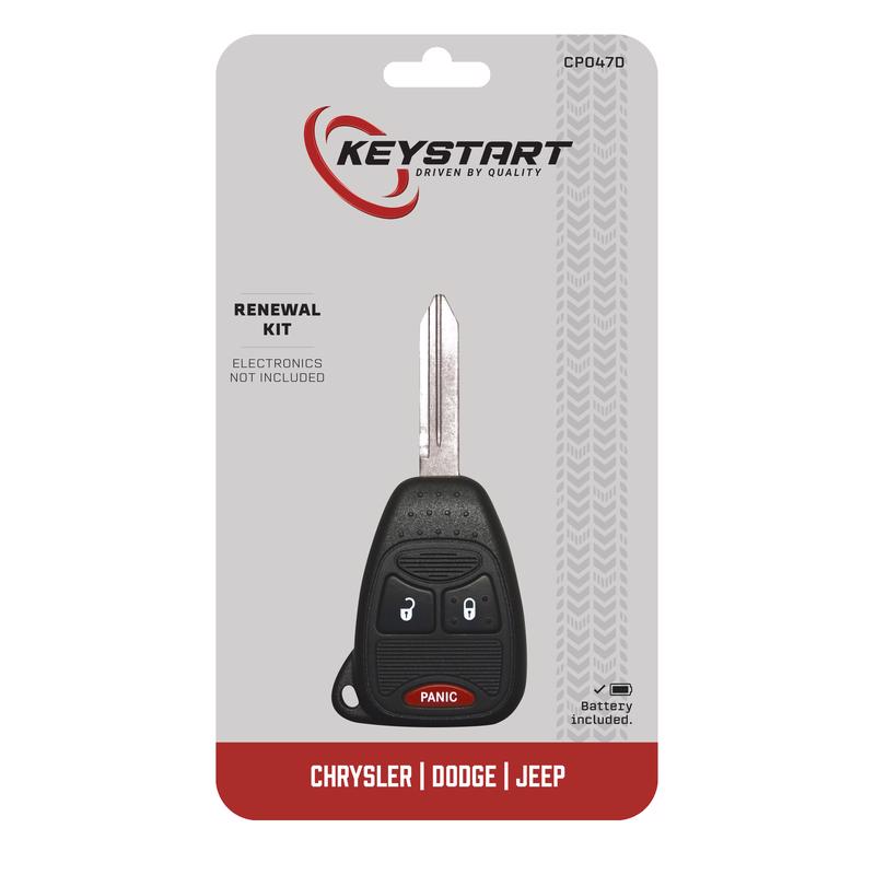KeyStart CP047 Renewal KitAdvanced Remote Automotive Replacement Key Traditional Blade For Chrysler