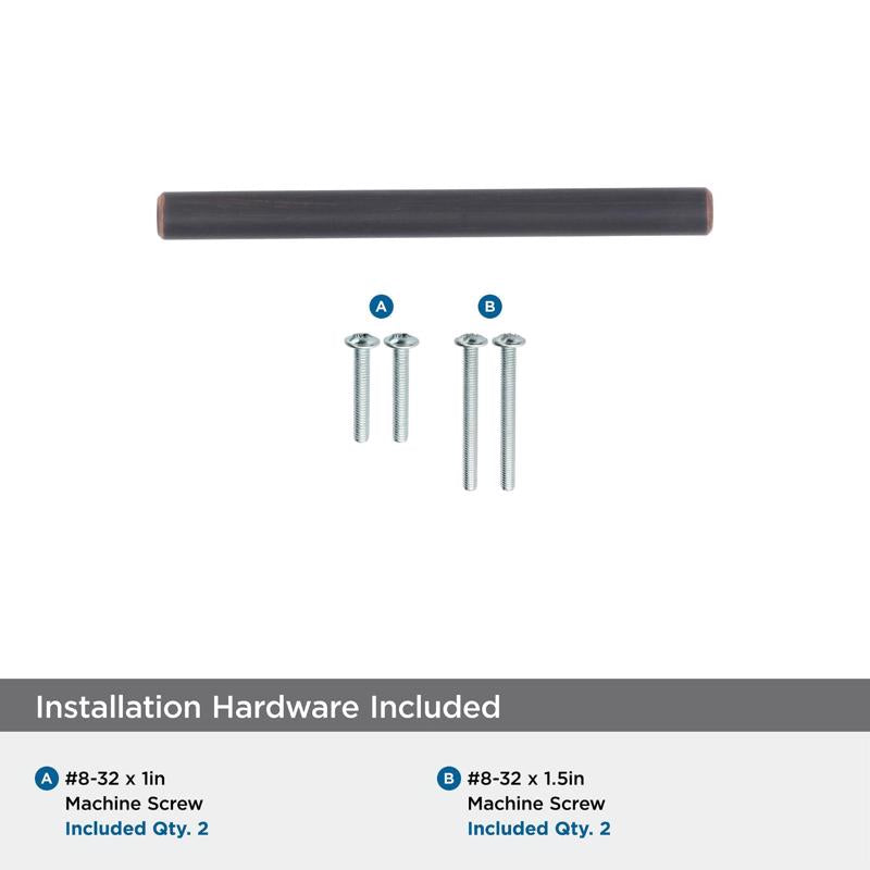 Amerock Contemporary Bar Bar Pull 3 in. Oil Rubbed Bronze Brown
