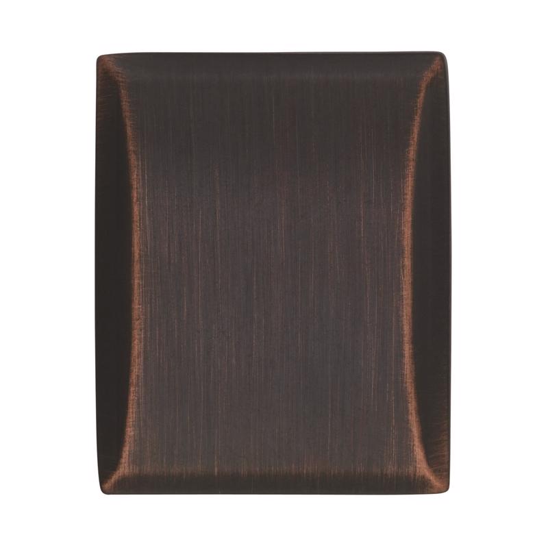 Amerock Candler Rectangle Cabinet Knob 1-1/8 in. Oil Rubbed Bronze