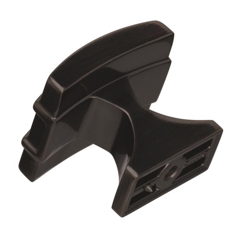 Amerock Davenport Square Cabinet Knob 1-3/8 in. Gunmetal