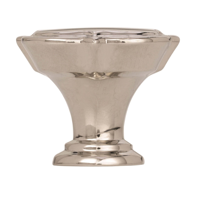Amerock Grace Revitalize Quatrefoil Cabinet Knob 1-3/8 in. D 1-3/16 in. Polished Nickel