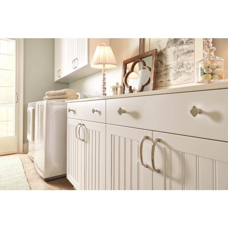 Amerock Grace Revitalize Quatrefoil Cabinet Knob 1-3/8 in. D 1-3/16 in. Polished Nickel