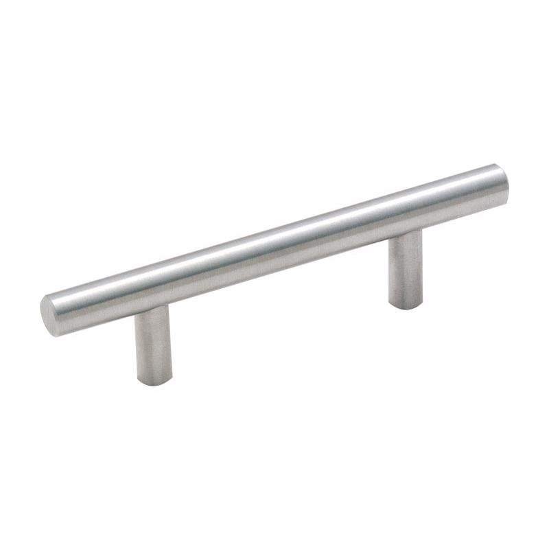 Amerock Contemporary Bar Cabinet Pull 3 in. Sterling Nickel Silver
