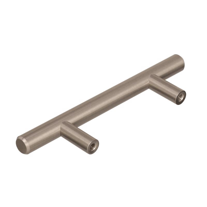 Amerock Contemporary Bar Cabinet Pull 3 in. Sterling Nickel Silver