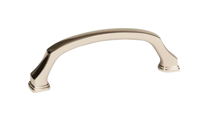 Amerock Traditional Arch Cabinet Pull 3-3/4 in. Polished Nickel Silver