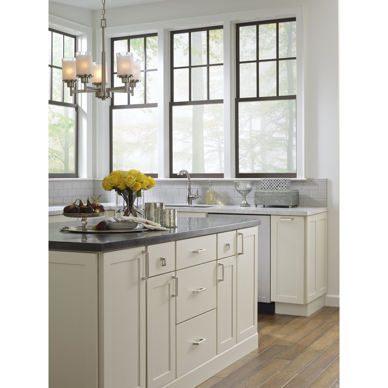 Amerock Blackrock Transitional Arch Cabinet Pull 3-3/4 in. Polished Nickel Silver