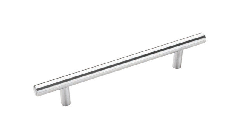 Amerock Contemporary Bar Cabinet Pull 5-1/16 in. Sterling Nickel Silver