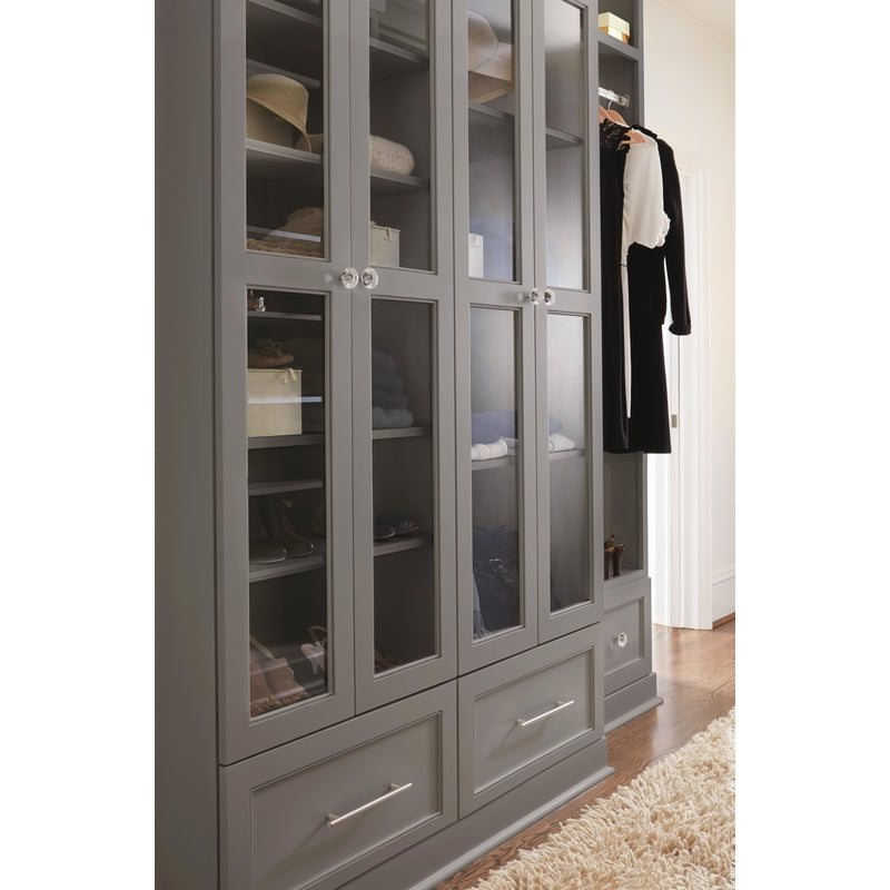 Amerock Contemporary Bar Cabinet Pull 5-1/16 in. Sterling Nickel Silver