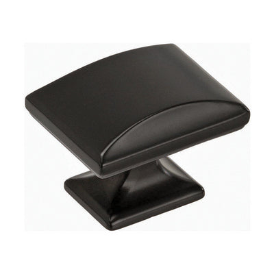 Amerock Candler Rectangle Cabinet Knob 1-1/4 in. Black Bronze