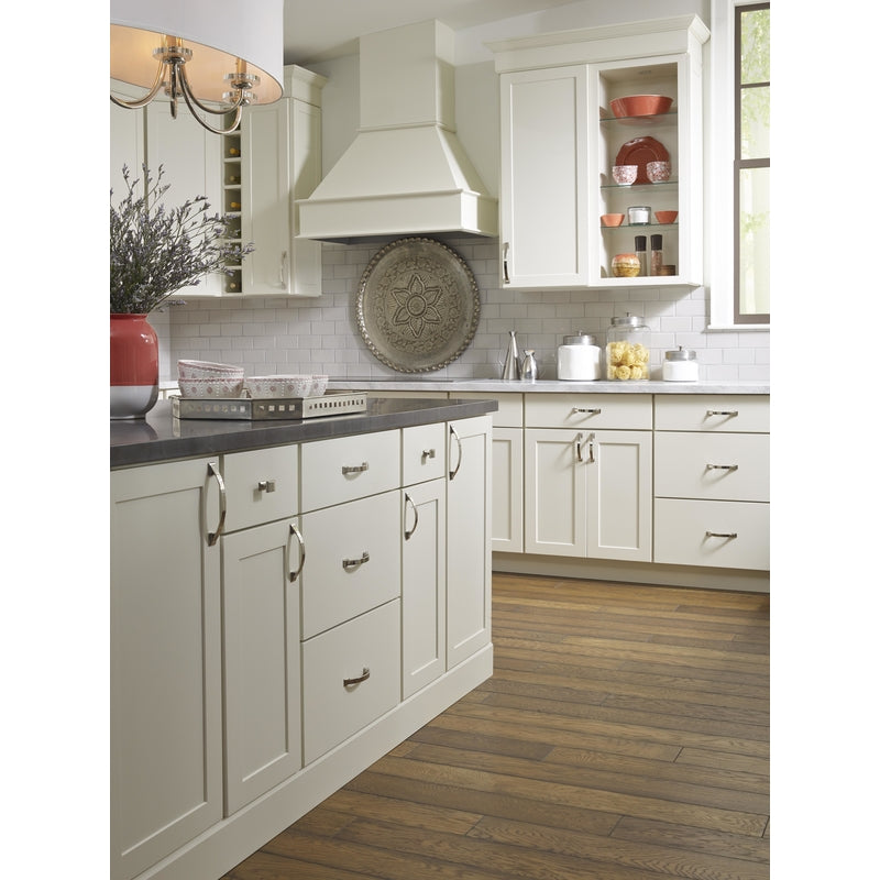 Amerock Candler Transitional Arch Cabinet Pull 3-3/4 in. Polished Nickel Silver