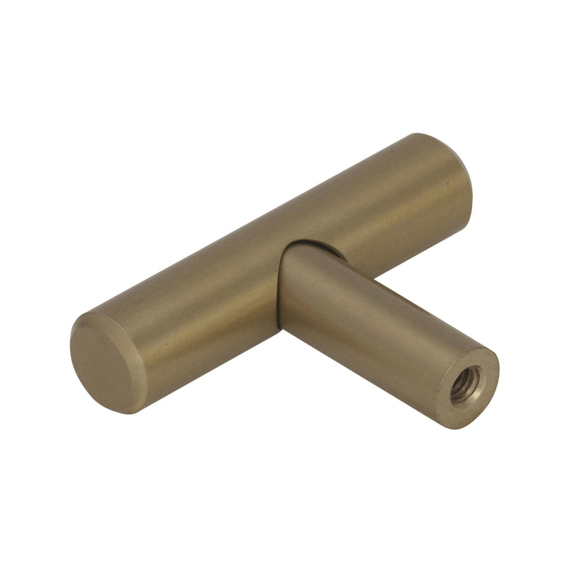 Amerock Contemporary Bar Cabinet Pull Champagne Gold