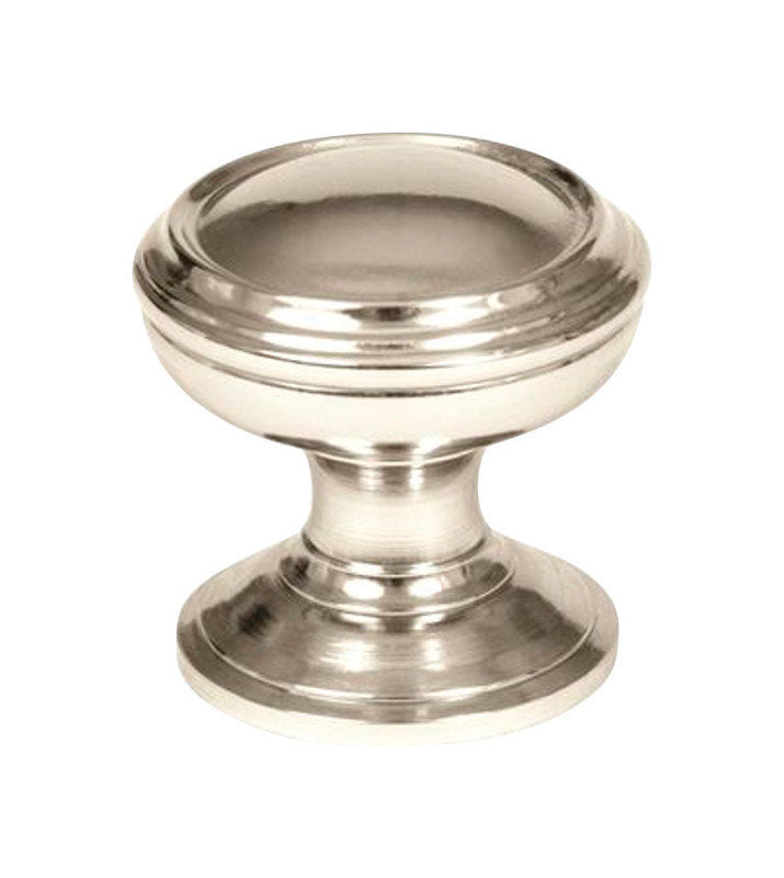 Amerock Revitalize Round Cabinet Knob 1-1/4 in. D 1-1/4 in. Polished Nickel