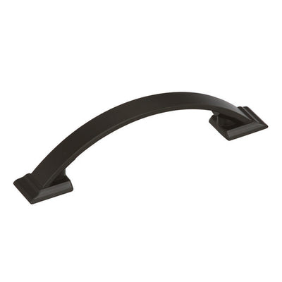Amerock Candler Transitional Arch Cabinet Pull 3-3/4 in. Black Bronze Black
