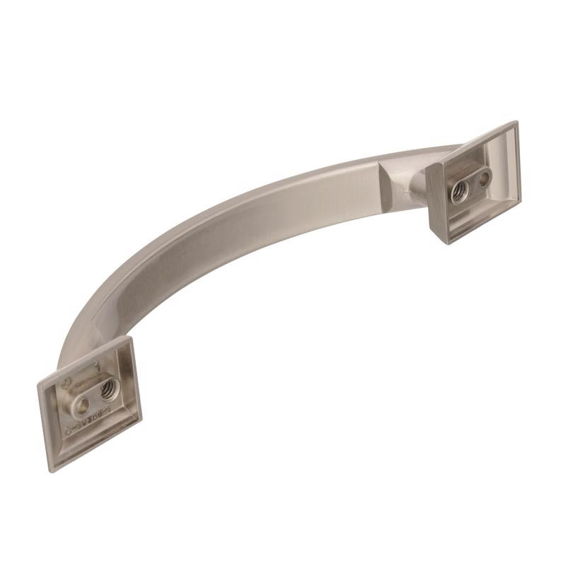 Amerock Candler Transitional Arch Cabinet Pull 3-3/4 in. Satin Nickel Silver