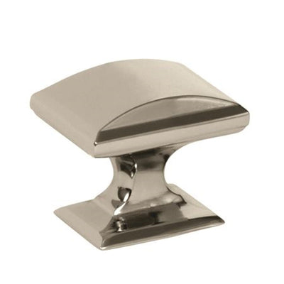 Amerock Candler Square Cabinet Knob 1 in. Polished Nickel