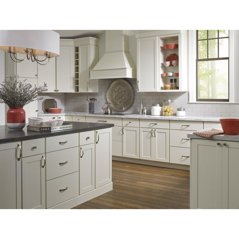 Amerock Candler Square Cabinet Knob 1 in. Polished Nickel