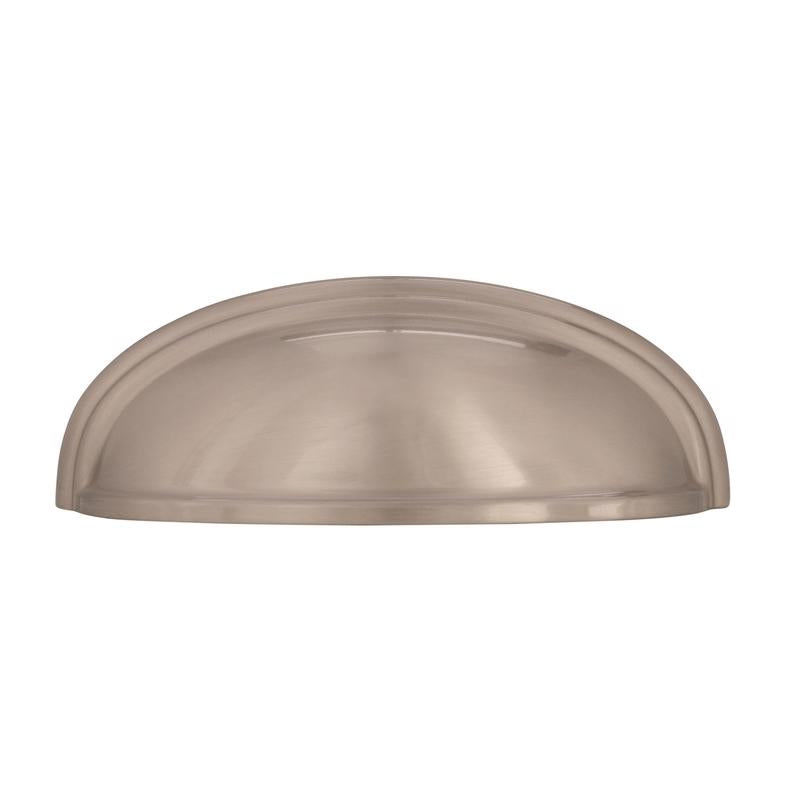 Amerock Traditional Cup Cabinet Cup Pull 3 in. Satin Nickel Silver