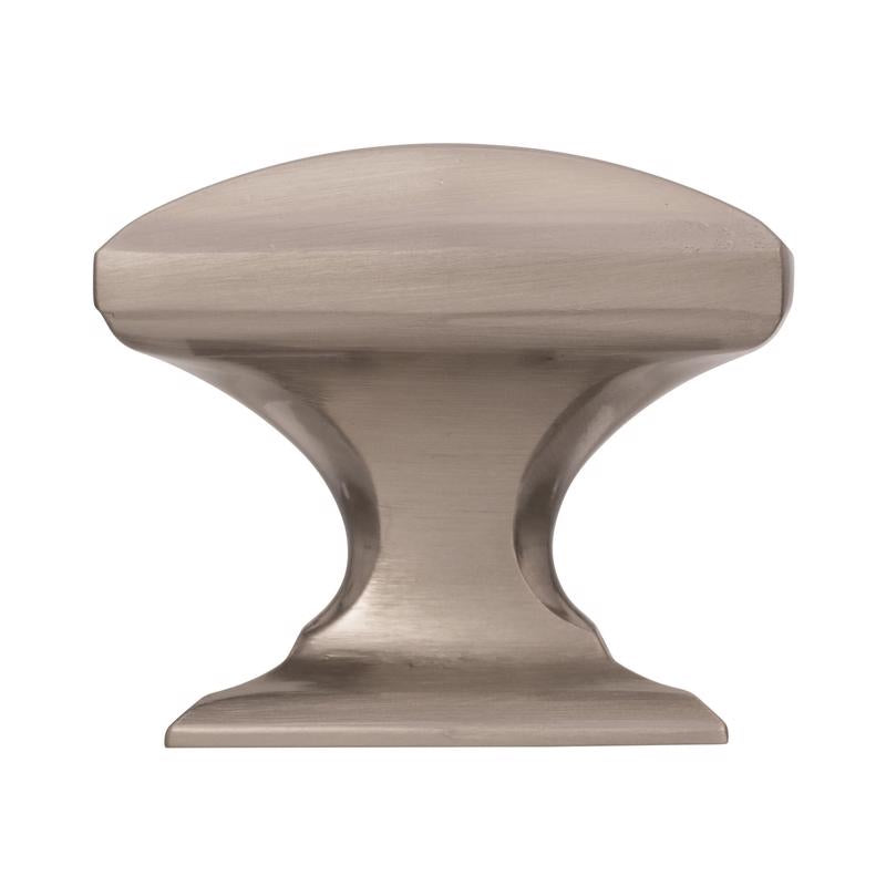 Amerock Candler Square Cabinet Knob 1-1/8 in. Satin Nickel
