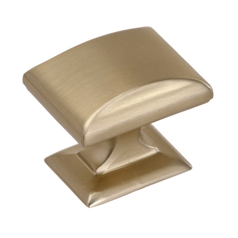 Amerock Candler Square Cabinet Knob 1-1/8 in. Golden Champagne