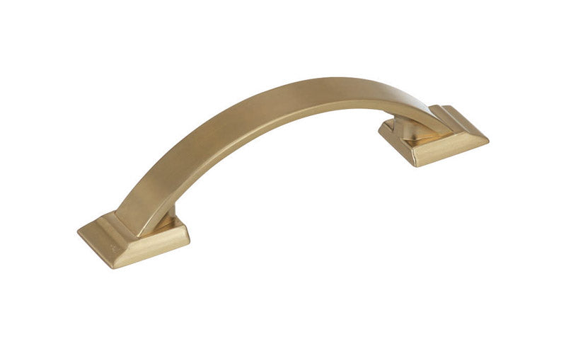 Amerock Candler Collection Transitional Arch Cabinet Pull 3 in. Golden Champagne Gold