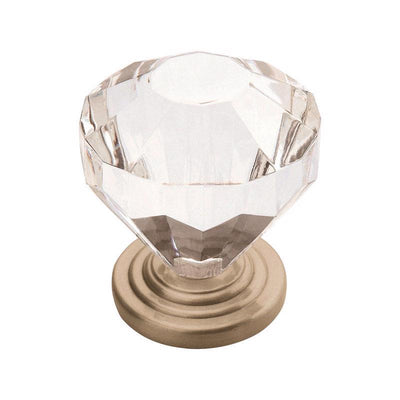 Amerock Traditional Classics Round Cabinet Knob 1-1/4 in. D 1-3/8 in. Satin Nickel