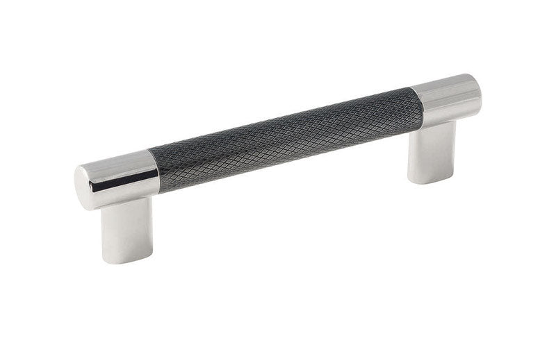 Amerock Esquire Collection Contemporary Bar Cabinet Pull 5-1/16 in. Polished Nickel Gray