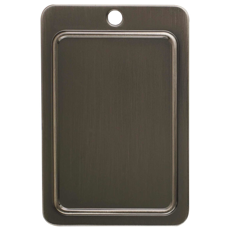 Amerock Esquire Collection Contemporary Bar Cabinet Pull 5-1/16 in. Polished Nickel Gray