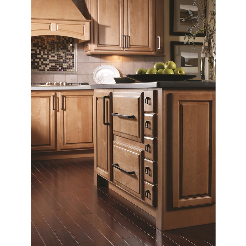 Amerock Blackrock Collection Transitional Arch Cabinet Pull 5-1/16 in. Black Bronze Black