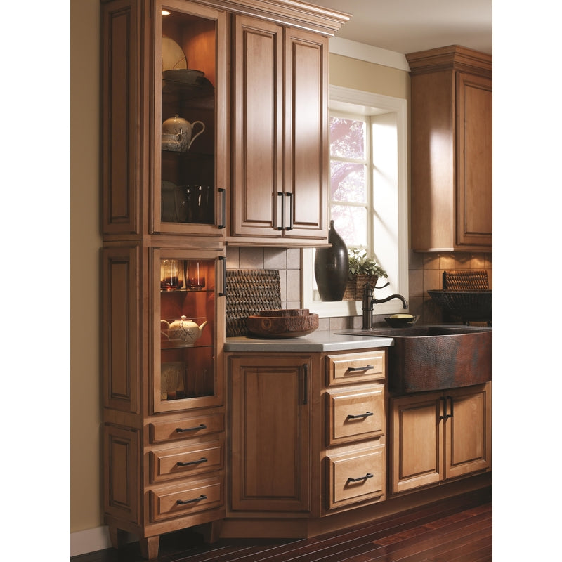 Amerock Blackrock Collection Transitional Arch Cabinet Pull 5-1/16 in. Black Bronze Black