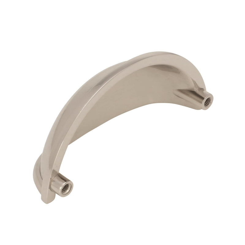 Amerock Cup Pull Collection Traditional Cup Cabinet Cup Pull 3 in. Polished Nickel Silver