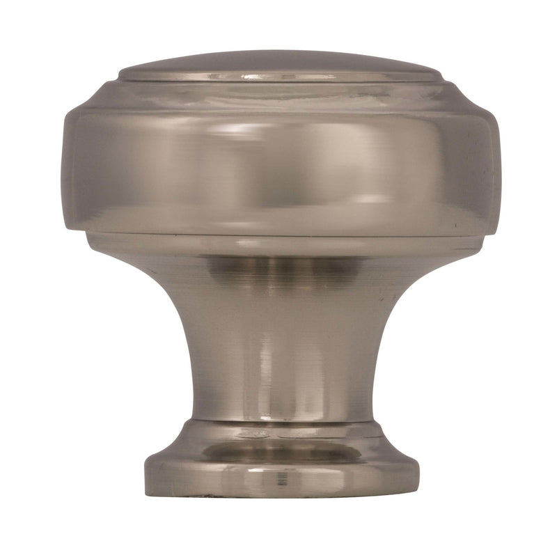 Amerock Highland Ridge Collection Round Cabinet Knob 1-3/16 in. D 1-1/4 in. Polished Nickel