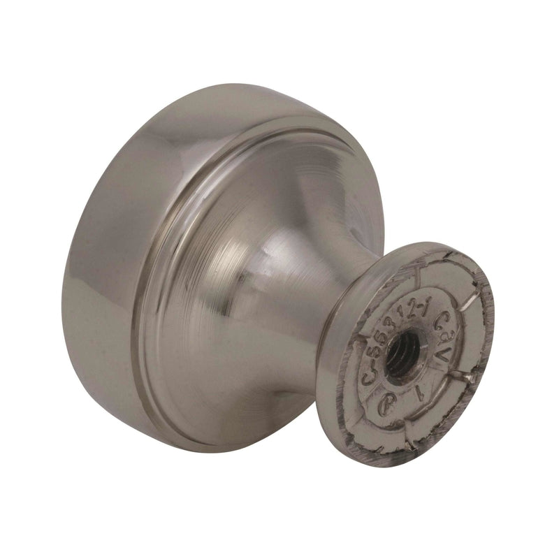 Amerock Highland Ridge Collection Round Cabinet Knob 1-3/16 in. D 1-1/4 in. Polished Nickel