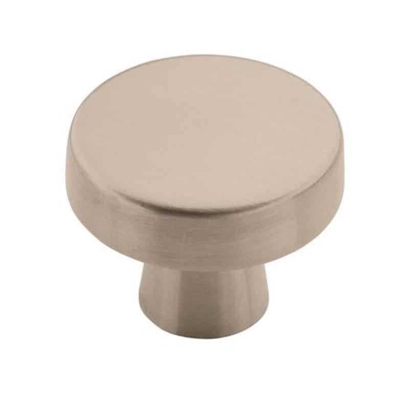 Amerock Blackrock Collection Round Cabinet Knob 1-5/16 in. D 1-1/8 in. Satin Nickel