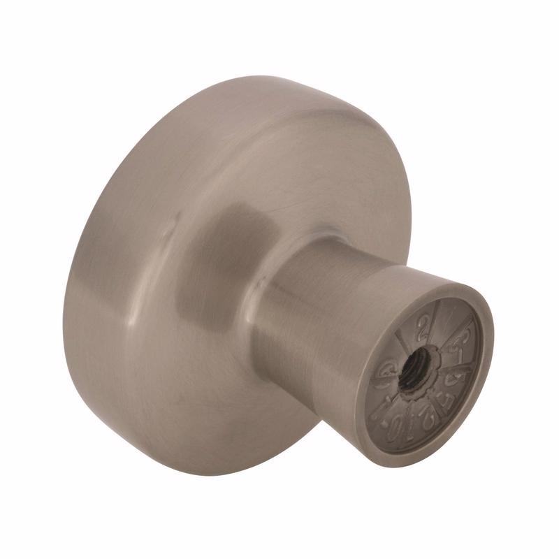 Amerock Blackrock Collection Round Cabinet Knob 1-5/16 in. D 1-1/8 in. Satin Nickel