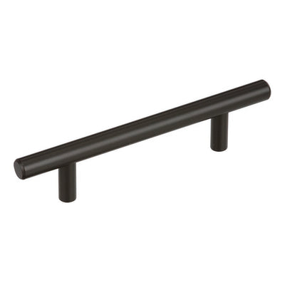 Amerock Contemporary Bar Bar Pull 3-3/4 in. Black Bronze Black