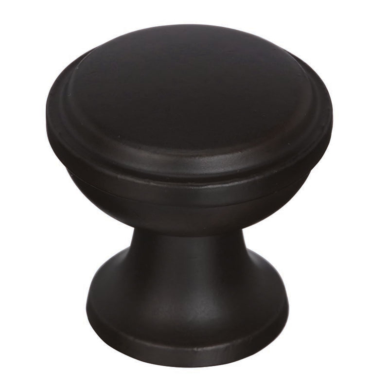 Amerock Westerly Transitional Round Cabinet Knob 1-3/16 in. D 1-3/16 in. Black Bronze