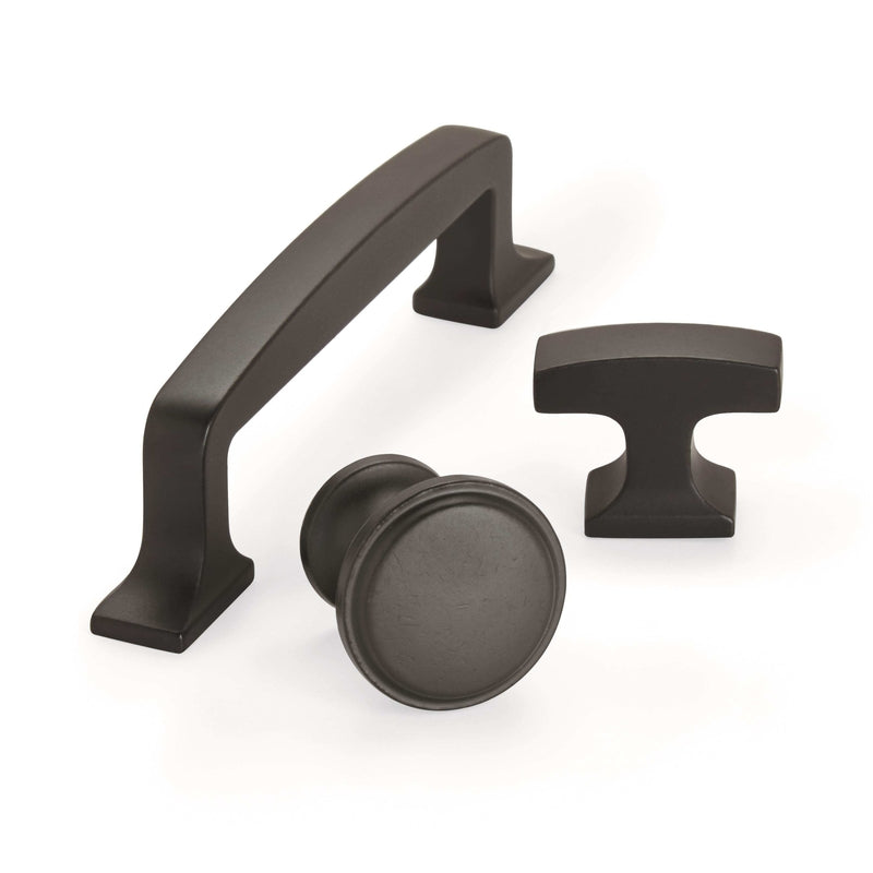 Amerock Westerly Transitional Round Cabinet Knob 1-3/16 in. D 1-3/16 in. Black Bronze