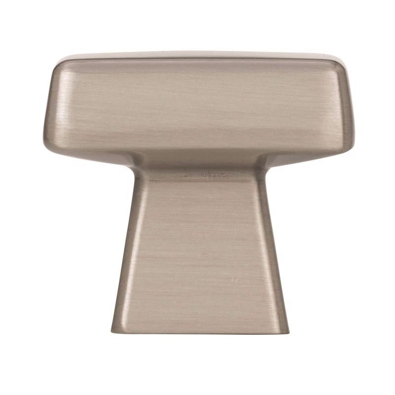 Amerock Blackrock Collection Square Cabinet Knob 1 in. Satin Nickel