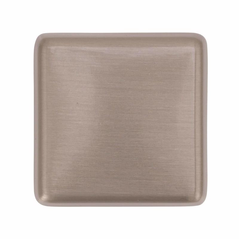 Amerock Blackrock Collection Square Cabinet Knob 1 in. Satin Nickel