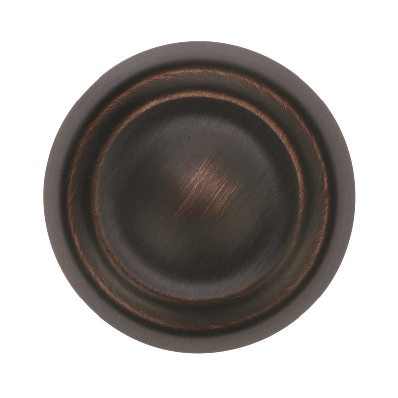 Amerock Kane & Crosley Collection Round Cabinet Knob 1-1/4 in. D 1-1/4 in. Oil Rubbed Bronze