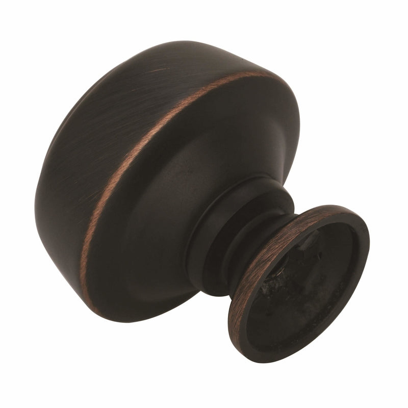 Amerock Kane & Crosley Collection Round Cabinet Knob 1-1/4 in. D 1-1/4 in. Oil Rubbed Bronze