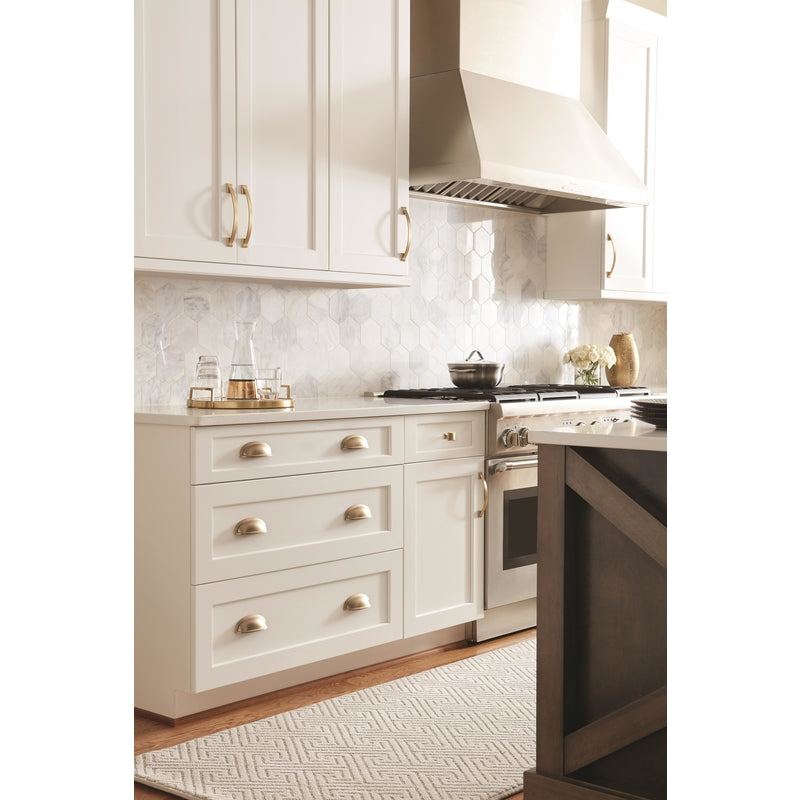 Amerock Cup Pull Collection Traditional Cup Cabinet Cup Pull 3 in. Golden Champagne Gold