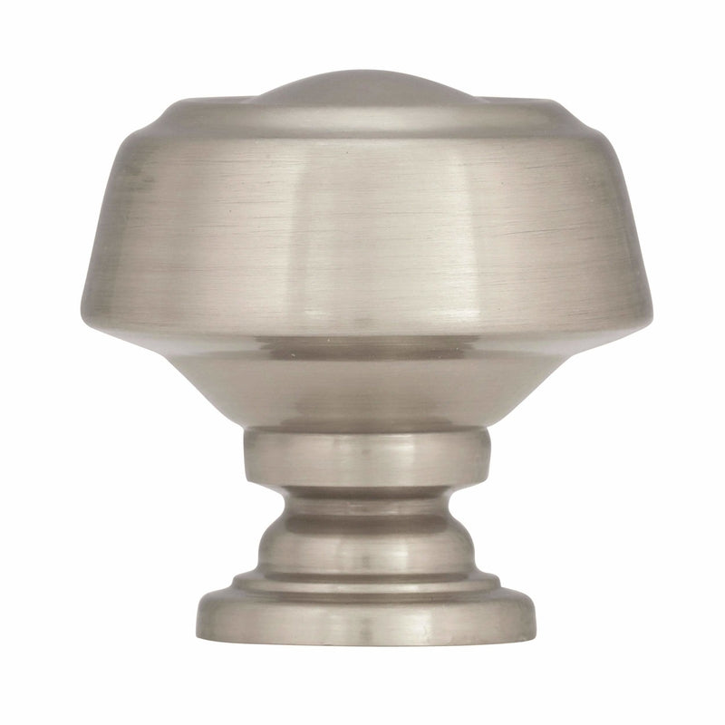 Amerock Kane & Crosley Collection Cabinet Knob 1-1/4 in. D 1-1/4 in. Satin Nickel