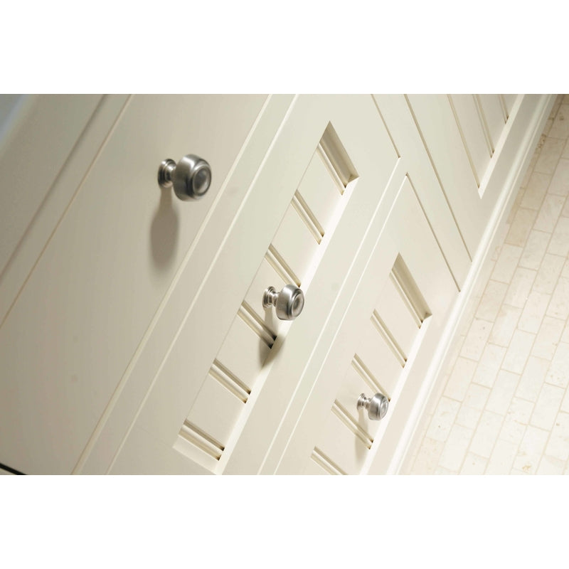 Amerock Kane & Crosley Collection Cabinet Knob 1-1/4 in. D 1-1/4 in. Satin Nickel