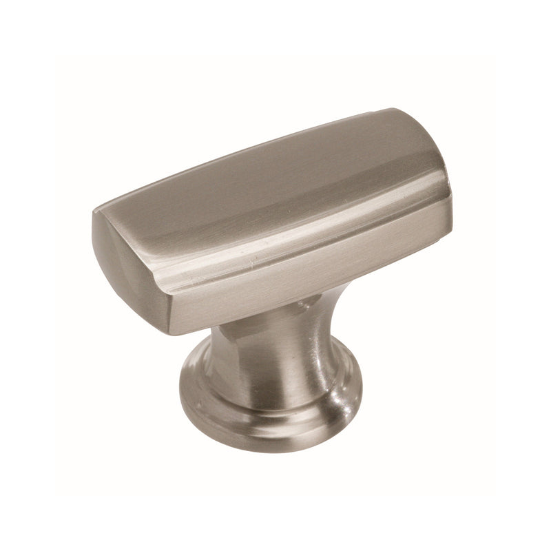 Amerock Highland Ridge Collection Round Cabinet Knob 1-1/8 in. D 1-1/8 in. Satin Nickel