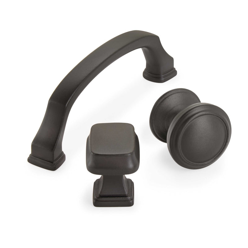 Amerock Grace Revitalize Collection Round Cabinet Knob 1-1/8 in. D 1-1/8 in. Black Bronze