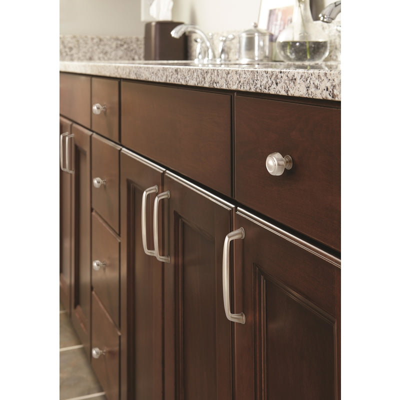 Amerock Kane & Crosley Collection Transitional Arch Cabinet Pull 3-3/4 in. Satin Nickel Silver