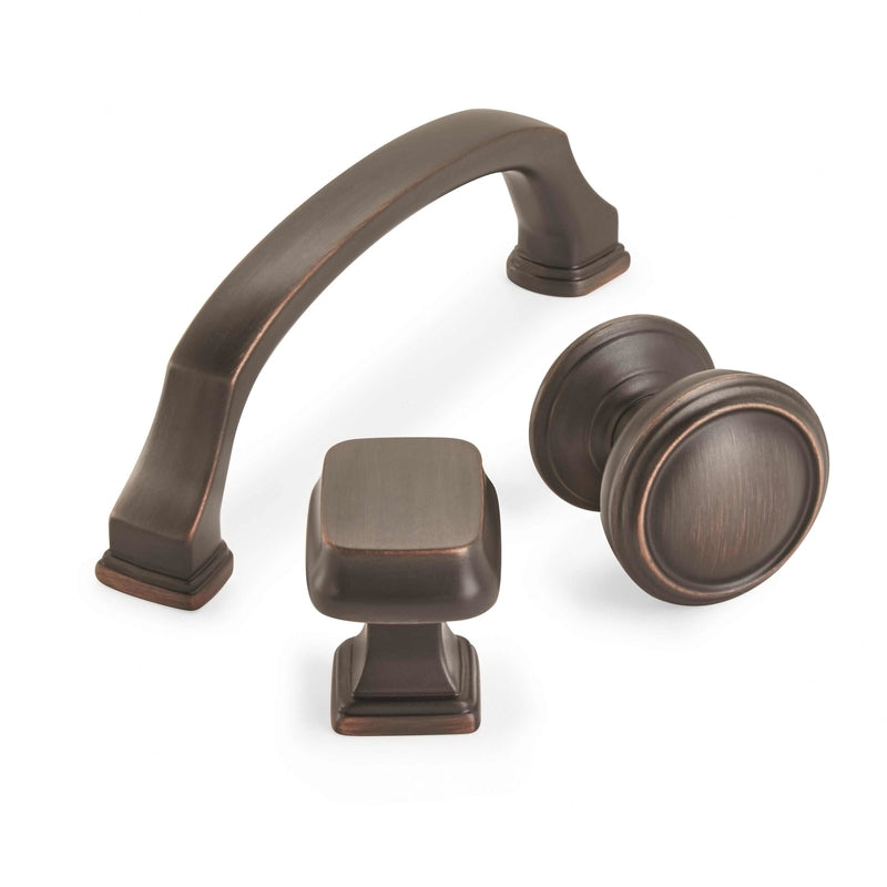 Amerock Traditional Arch Cabinet Pull 3-3/4 in. Black Bronze Black